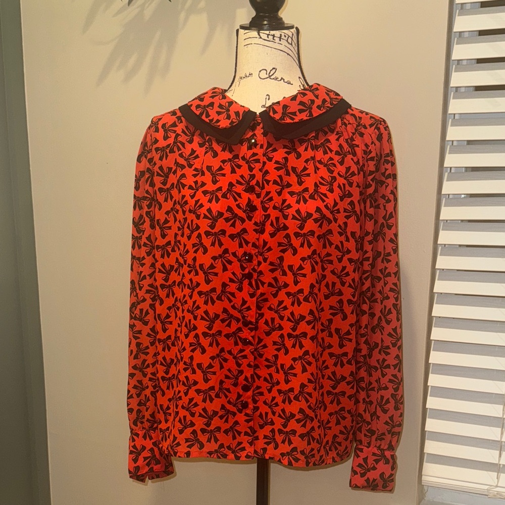 Josephine Vintages 80s-90s Bow Blouse